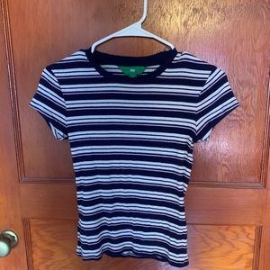 Striped cropped t-shirt